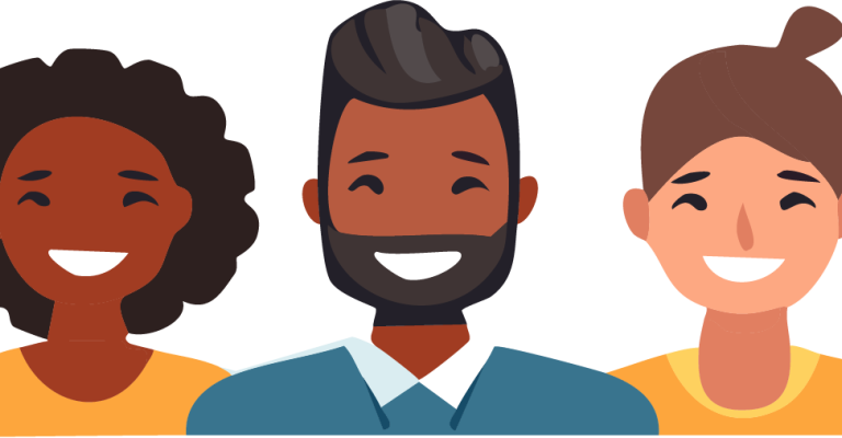 Various Faces Smiling 